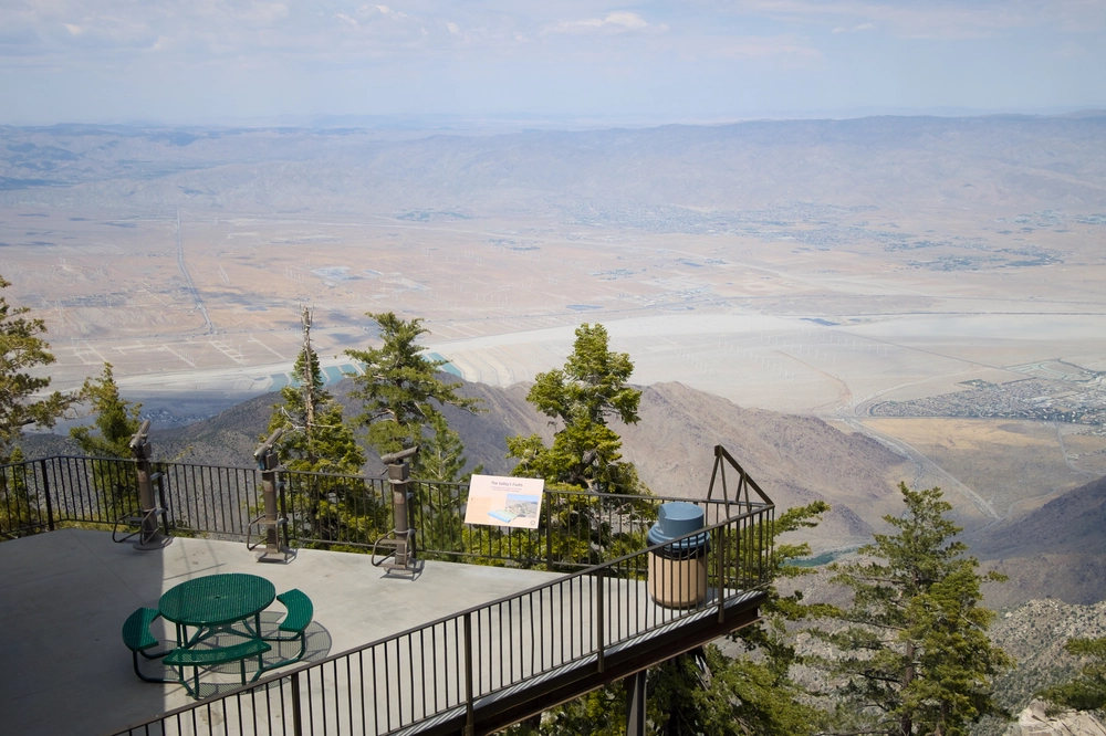 The view of Palm Springs from San Jacinto State Park.