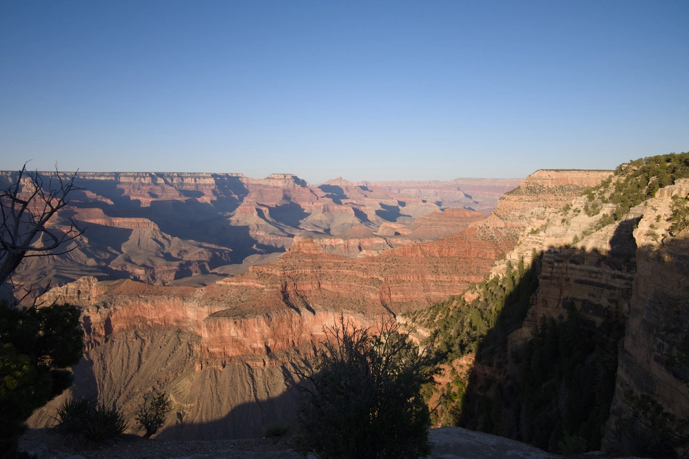 The Grand Canyon facing east.