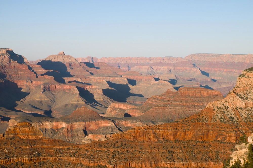 The Grand Canyon facing east.