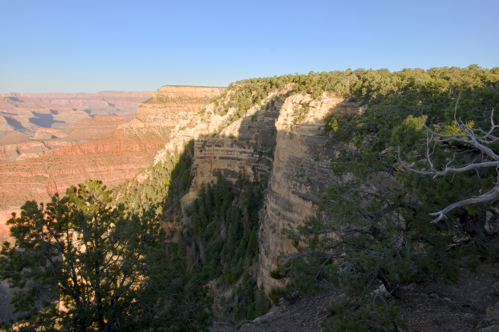 The Grand Canyon facing east.