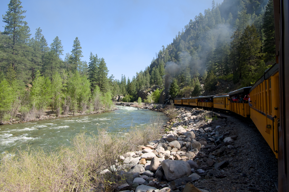 View from the Durango-Silverton Narrow-Guage Steam Train.