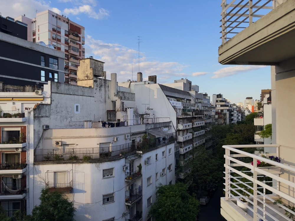 The view from my apartment in Palermo Soho.