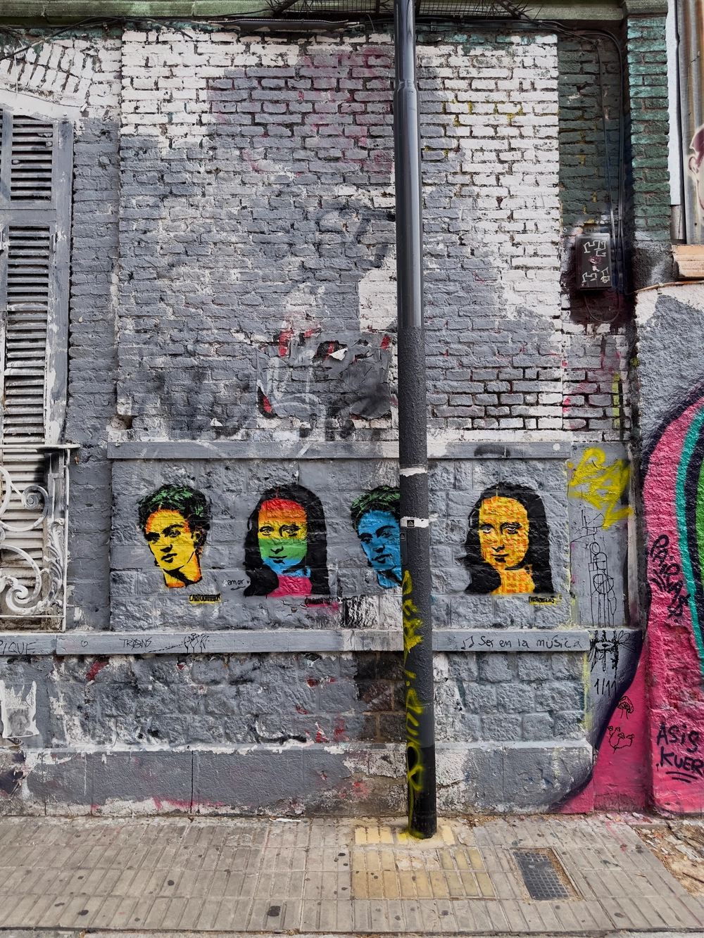 The street art in Palermo's narrow alleyways is incredible.