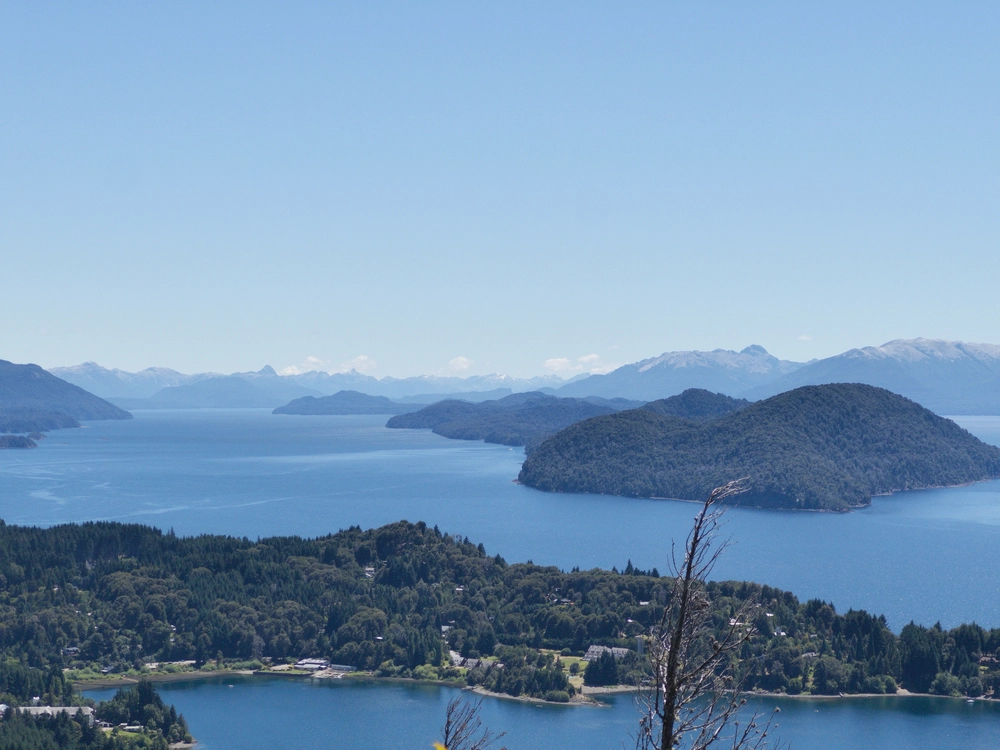 Oh it's also the most beautiful place in the world... I hiked up Cerro Camapanario and this is the view looking north at Lago Nahuel Huapi.