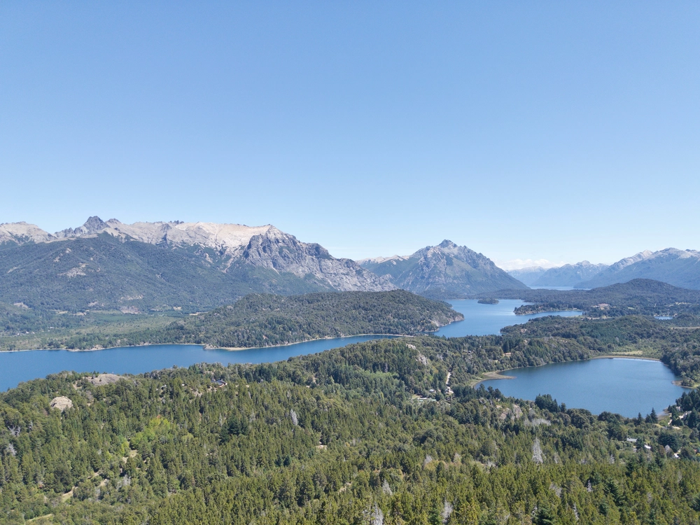 Looking west toward the Chilean Andes from Cerro Campanario.