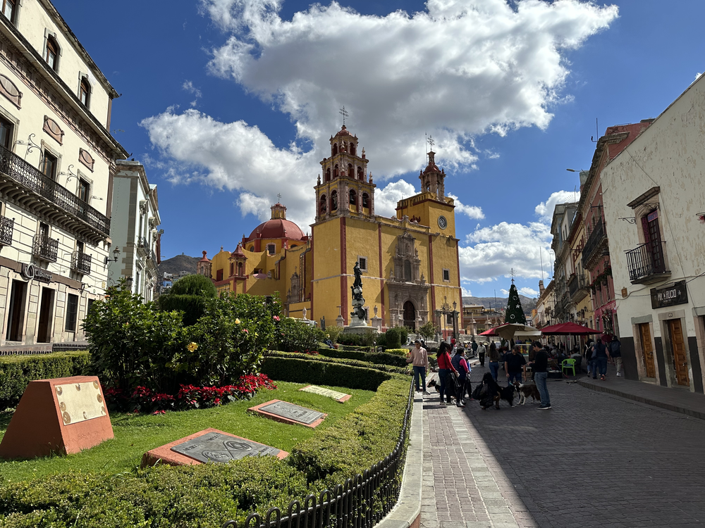 Guanajuato City church in main plaza