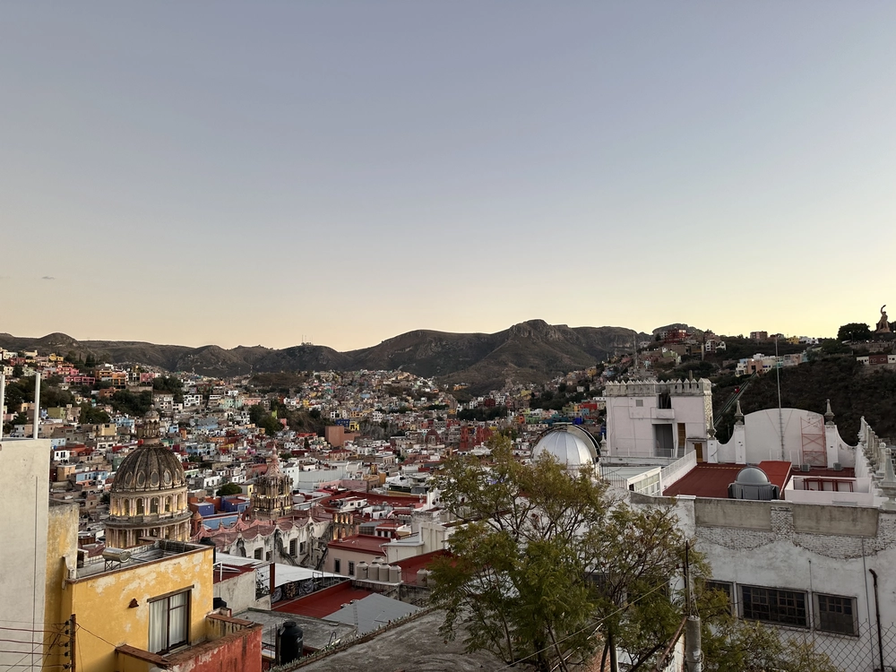 Guanajuato City facing south from Centro