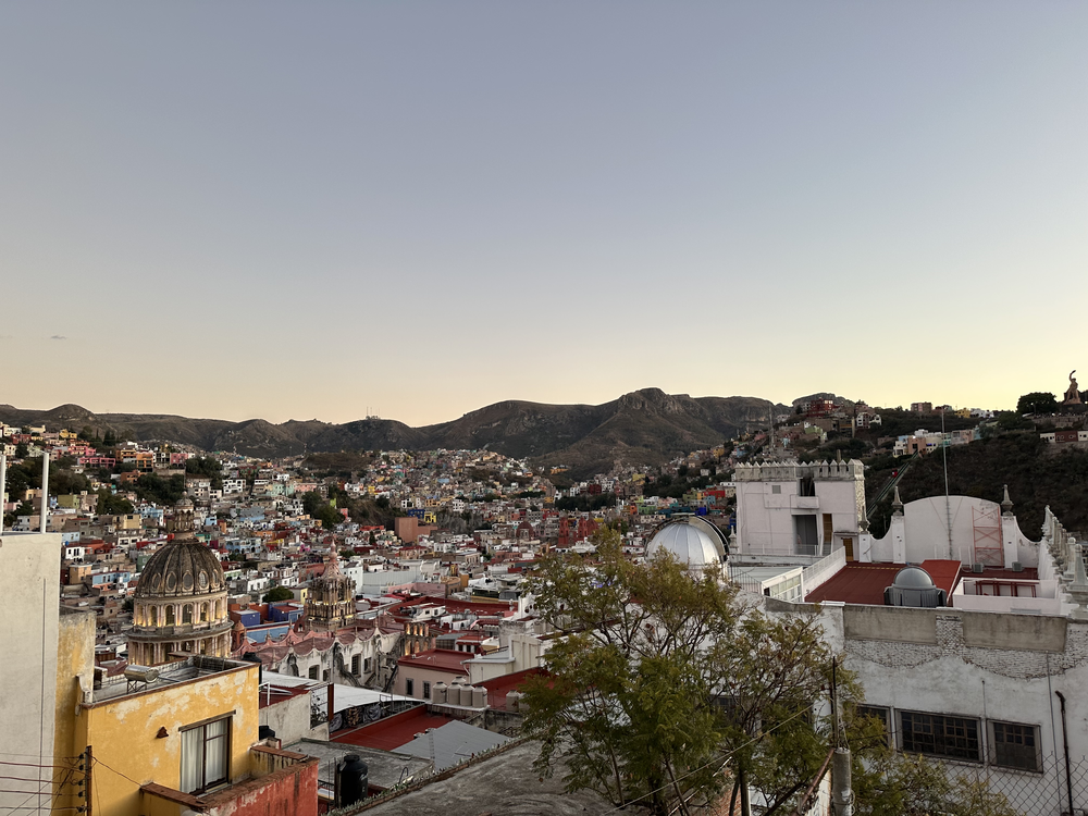 Guanajuato City facing south from Centro