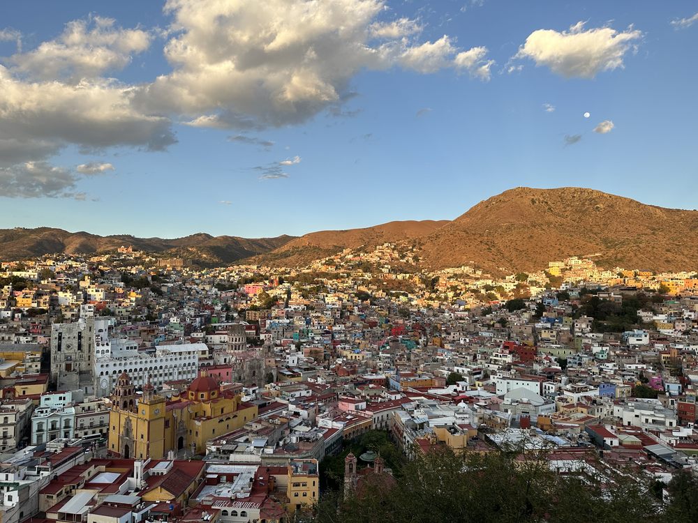 Guanajuato skyline facing northeast